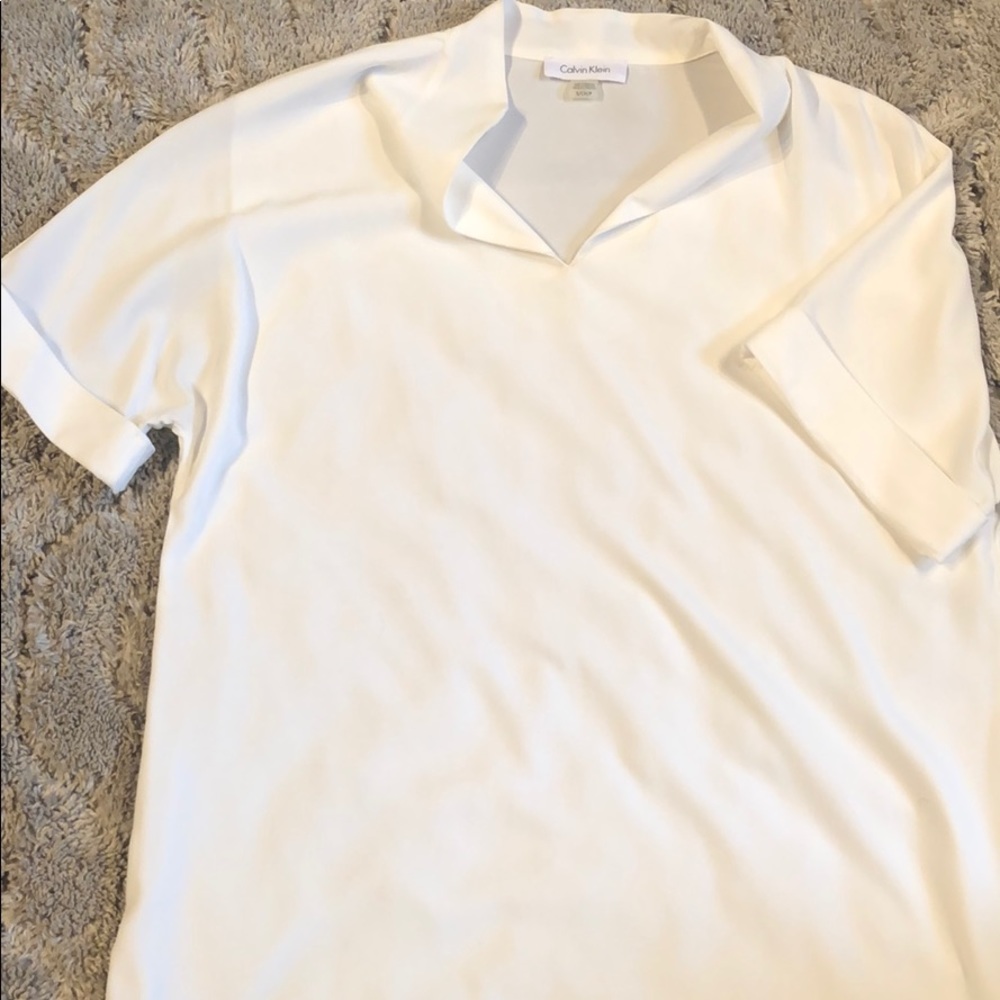 Calvin Klein white dress top
